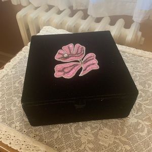 Vintage Velvet Jewelry Box
